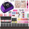 Nail Set Gel Nail Polish Set With UV LED Lamp Dryer Semi Permanent Gel Varnish Set Professional Nail Art Tools Kit Manicure Set - ZH282-1