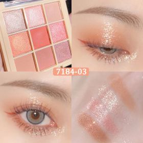 20 Kleuren Oogschaduw Palet Pearly Matte Aarde Kleur Oogschaduw Draagbare Shiny Langdurige Natuurlijke Oogschaduw Make-Up Cosmetische - 9Colors 03