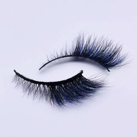 Newly Colorful Eyelashes Soft Mink Lashes Winged Thick Eyelash Handmade Curly Lashes Natural Long Lash For Eyelash Extension - M160-B