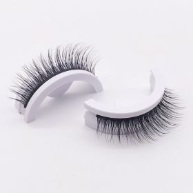 1Pair Glue-free False Eyelashes Wispy Natural Lashes Long Eyelash Self-adhesive Lash Extension Reusable Handmade Lash For Makeup - B93