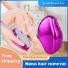 Painless Physical Hair Removal laser Epilators stone Crystal Hair Eraser Safe Reusable Body Beauty Depilation Tool - Black