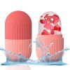 Ice Mold for Face, Ice Roller for Face & Eye, Beauty Facial Ice Rollers Ice Holder Mold - Pink