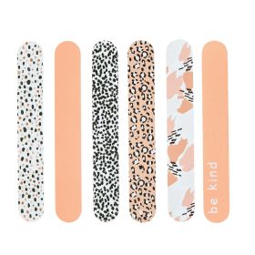 Equate Beauty Mini Nail Files, Assorted, 6 Pack - Equate