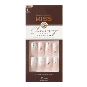 KISS Classy Premium Fake Nails Stunning 30 Count - KISS USA