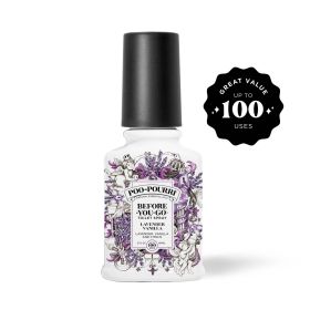 Poo~Pourri Lavender Vanilla, Lavender + Vanilla + Citrus Before-You-Go Toilet Spray, 2 Oz (Odor eliminating Air Freshener) - Poo-Pourri