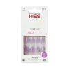 KISS Jelly Fantasy Medium Coffin Glue-On Nails, Glossy Medium Purple, 28 pieces - KISS USA