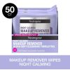 Neutrogena Makeup Remover Night Calming Wipes & Face Cleansing Towelettes, 25 Ct, 2 pack - Neutrogena