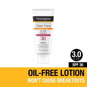 Neutrogena Clear Face Liquid Lotion Sunscreen with SPF 30, 3 fl. oz - Neutrogena