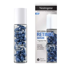 Neutrogena Rapid Wrinkle Repair Retinol Face Serum Capsules, 30 Ct - Neutrogena