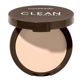 COVERGIRL Clean Invisible Pressed Powder, 105 Ivory, 0.38 oz - COVERGIRL