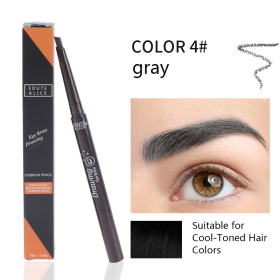 Dual-ended eyebrow pencil - Gray