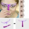 8pcs Eyebrow Stencils, Eyebrow Shaping Kit, Eyebrow Template, 8 Styles Reusable Eyebrow Stencil With Handle - 1 Set