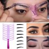 8pcs Eyebrow Stencils, Eyebrow Shaping Kit, Eyebrow Template, 8 Styles Reusable Eyebrow Stencil With Handle - 1 Set