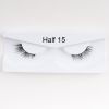 1Pair Mink Half Lashes Soft Thick Eye End Lengthening Faux Eyelashes Natural Long Handmade Eyelash Cross Curl 3D Lash For Makeup - 11