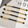 Double Head Makeup Brush Eye Shadow Stick Eye Shadow Brush Single Beauty Makeup Brush 5PCS - Golden