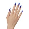 KISS Gel Fantasy Long Coffin Solid Color Glue-On Jelly Nails, Royal Blue, 28 pieces - KISS USA