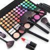 22 Piece Makeup Brush Set; Professional Black Foundation Eyeshadow Brush with Storage Bag for Girls - default