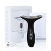 EMS Microcurrent Face Neck Beauty Device LED Photon Firming Rejuvenation Anti Wrinkle Thin Double Chin Skin Care Facial Massager - Black