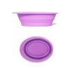 Silicone Washing Pad Makeup Brush Cleaning Cup Folding Bowl Large Beauty Tools Makeup Brush Cleaning Pad - Purple