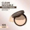 COVERGIRL Clean Invisible Pressed Powder, 105 Ivory, 0.38 oz - COVERGIRL