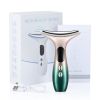 EMS Microcurrent Face Neck Beauty Device LED Photon Firming Rejuvenation Anti Wrinkle Thin Double Chin Skin Care Facial Massager - Green